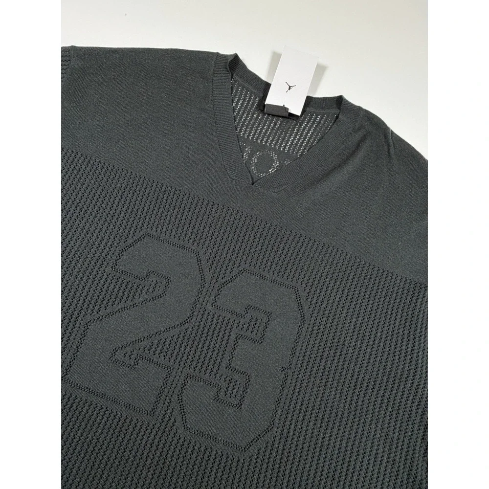 Nike Air Jordan Knit Jersey Top 'Off-Noir Dark Smoke' HQ0766 045 Size 2XL $100